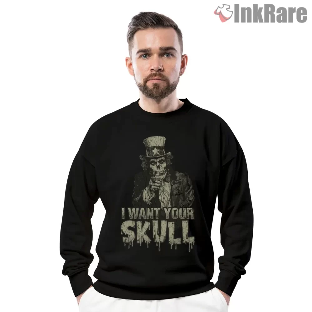 Misfits I Want Your Skull 1983 Poster Shirt on graphic shirt for men graphic tee
