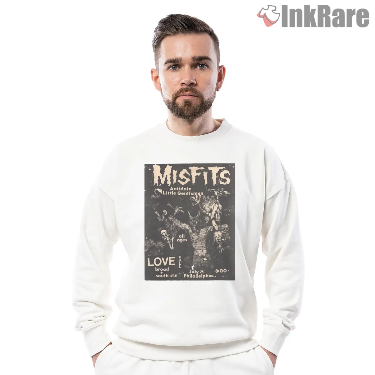 Misfits Love Hall Philadelphia Underground Flyer Shirt Misfits Love Hall Philadelphia Underground Flyer Shirt on graphic shirt for men graphic tee