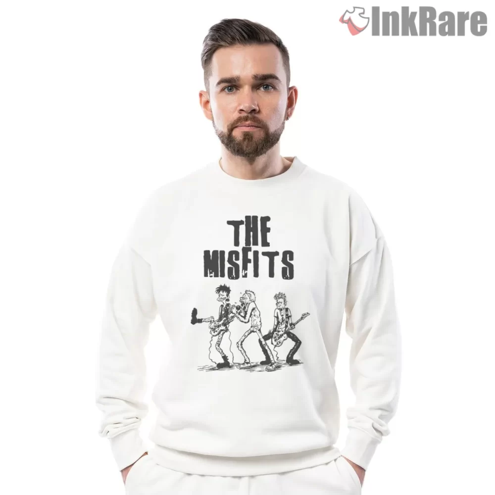 Misfits One Show Hand Drawn Band Sketch Shirt on graphic shirt for men graphic tee