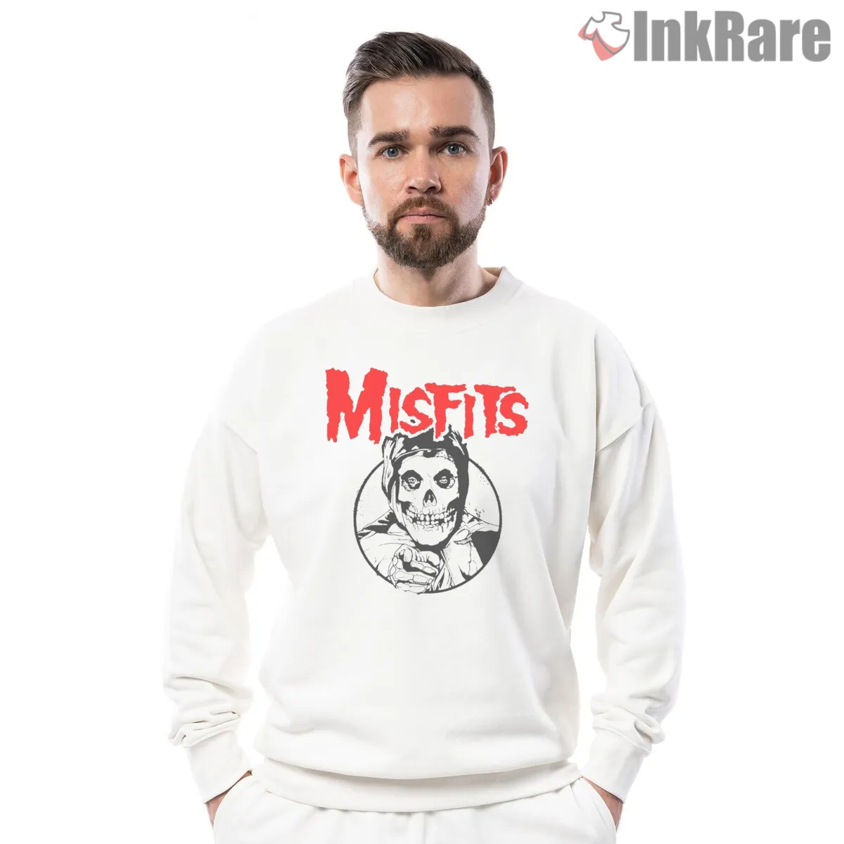 Misfits Pointing Fiend Circle Illustration Shirt Misfits Pointing Fiend Circle Illustration Shirt on graphic shirt for men graphic tee