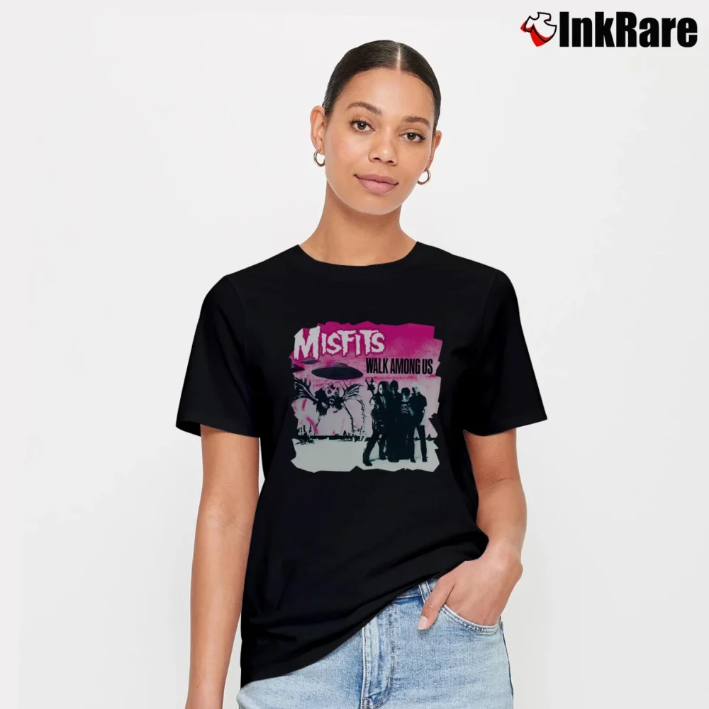 Women’s Misfits Walk Among Us Humor Hiking Signature T-Shirt in black | Soft, Flattering Fit
