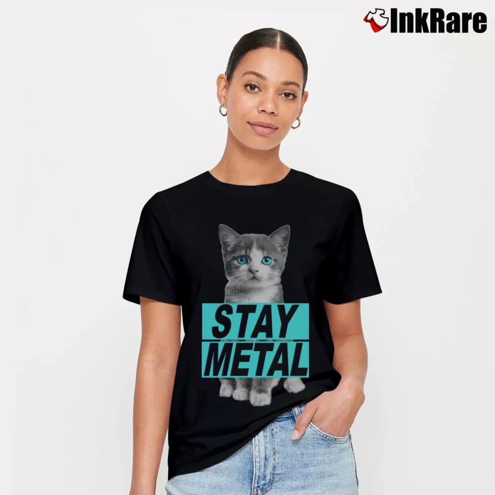 Women’s Miss May I Evil Cat Rock Metal Band Signature T-Shirt in black | Soft, Flattering Fit