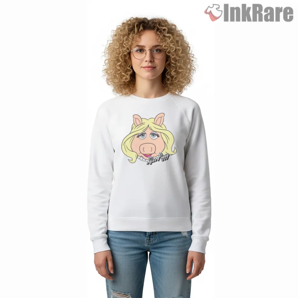 Miss Piggy Classic Portrait Clean Cartoon Style Shirt on graphic shirt for women graphic tee