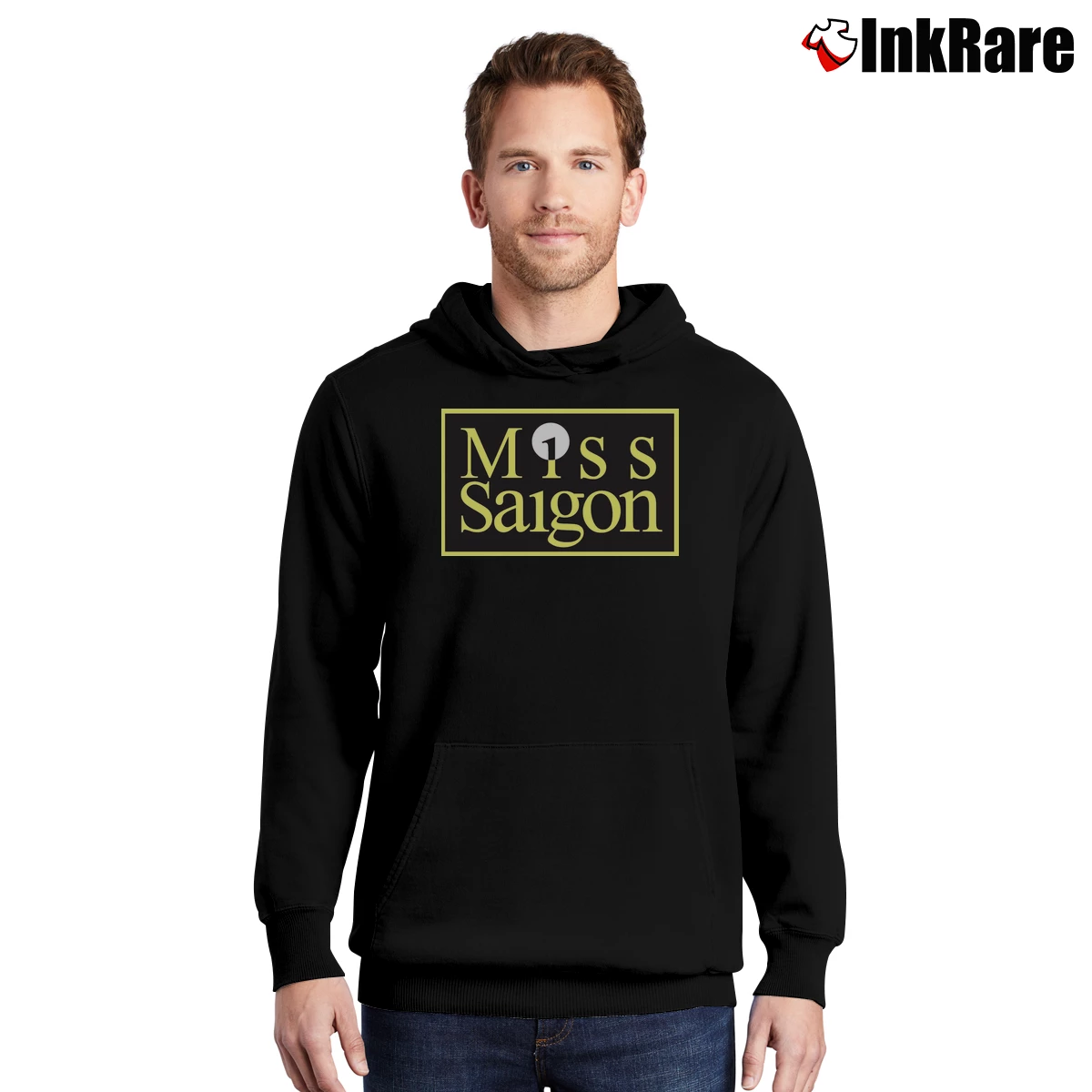 Men’s Miss Saigon Broadway Musical Pullover Hoodie in black | Cozy, Durable, Modern Fit