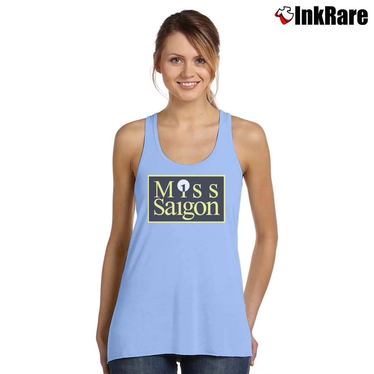 Women’s Miss Saigon Broadway Musical Tank Top in light blue | Lightweight, Movement-Friendly