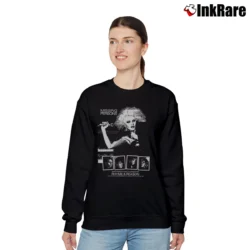 Women’s missing persons rhyme and reason 80s new wave band Relaxed Sweatshirt in black | Soft, Laid-Back Vibe