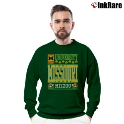 Men’s Missouri Mizzou Tigers Crewneck Sweatshirt in forest green | Cozy Fabric, Clean Style