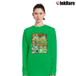 Women’s Misty Pokemon Custom Retro Graphic Long-Sleeve Top in irish green | Sleek, Versatile, All-Season