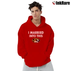 Men’s Mizzou Tigers Married Into This Pullover Hoodie in red | Cozy, Durable, Modern Fit