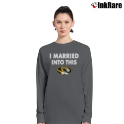 Women’s Mizzou Tigers Married Into This Long-Sleeve Top in charcoal | Sleek, Versatile, All-Season