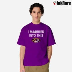 Men’s Mizzou Tigers Married Into This Classic T-Shirt in purple | Soft, Breathable Everyday Wear