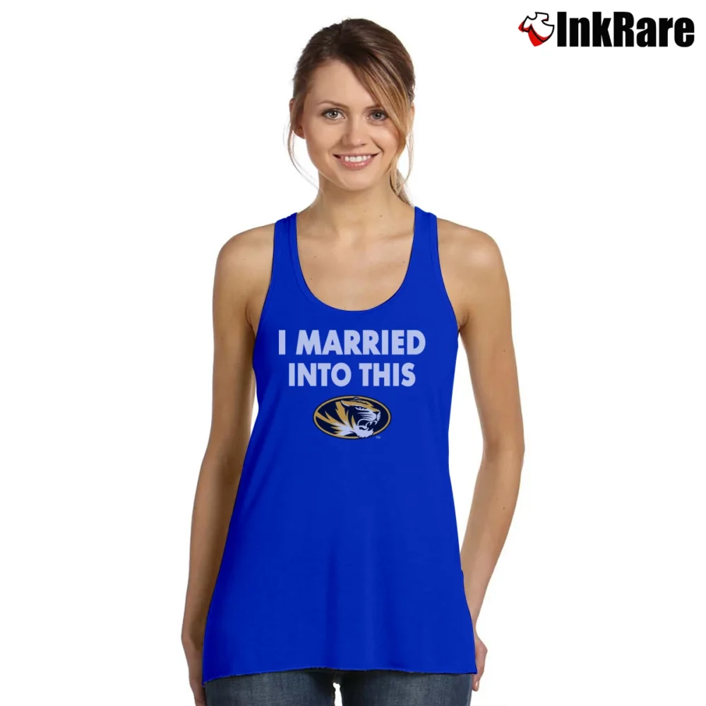 Women’s Mizzou Tigers Married Into This Tank Top in royal blue | Lightweight, Movement-Friendly