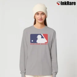 Women’s MLB Major League Baseball Logo Long-Sleeve Top in sport grey | Sleek, Versatile, All-Season