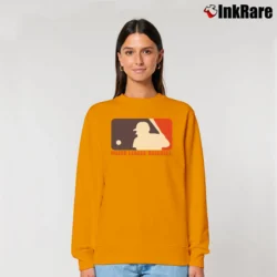 Women’s MLB Major League Baseball Logo Relaxed Sweatshirt in orange | Soft, Laid-Back Vibe