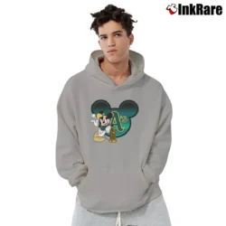 Men’s Mlb Oakland Athletics Trophy Mickey Mouse Pullover Hoodie in sport grey | Cozy, Durable, Modern Fit