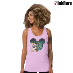 Women’s Mlb Oakland Athletics Trophy Mickey Mouse Tank Top in light pink | Lightweight, Movement-Friendly