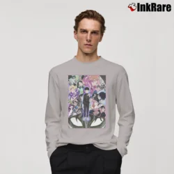Men’s Mob Psycho 100 Anime Poster Long-Sleeve Shirt in sport grey | Sleek, Lightweight, Year-Round Wear