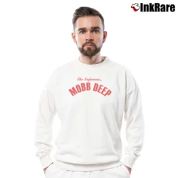 Men’s Mobb Deep Infamous Crewneck Sweatshirt in white | Cozy Fabric, Clean Style