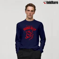 Men’s Mobb Deep With Dragon Graphic Long-Sleeve Shirt in navy | Sleek, Lightweight, Year-Round Wear