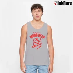 Men’s Mobb Deep With Dragon Graphic Tank Top in sport grey | Breathable, Active-Friendly Design
