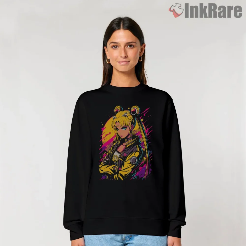 Modern Neon Magical Girl Street Style Shirt on graphic shirt for women graphic tee