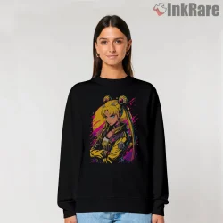 Modern Neon Magical Girl Street Style Shirt on graphic shirt for women graphic tee