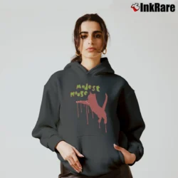 Women’s Modest Mouse Cat Y2K Band Cozy Hoodie in charcoal | Warm, Structured, Stylish