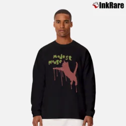 Men’s Modest Mouse Cat Y2K Band Long-Sleeve Shirt in black | Sleek, Lightweight, Year-Round Wear
