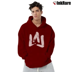Men’s Moe Sargi Brush Logo Pullover Hoodie in maroon | Cozy, Durable, Modern Fit