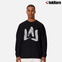 Men’s Moe Sargi Brush Logo Long-Sleeve Shirt in black | Sleek, Lightweight, Year-Round Wear