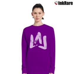 Women’s Moe Sargi Brush Logo Long-Sleeve Top in purple | Sleek, Versatile, All-Season
