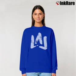 Women’s Moe Sargi Brush Logo Relaxed Sweatshirt in royal blue | Soft, Laid-Back Vibe