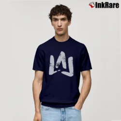 Men’s Moe Sargi Brush Logo Classic T-Shirt in navy | Soft, Breathable Everyday Wear