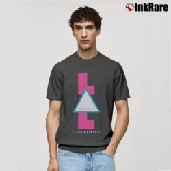 Men’s Moe Sargi Live A Little Logo Classic T-Shirt in charcoal | Soft, Breathable Everyday Wear