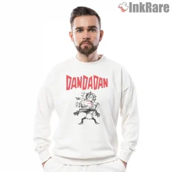 Momo Ayase And Okarun Cartoon Chaos Dandadan Shirt on graphic shirt for men graphic tee