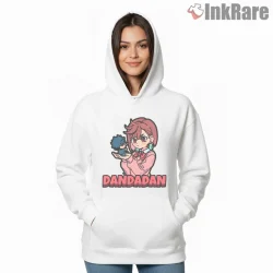 Momo Ayase Chibi Spirit Power Dandadan Shirt on white hoodie for women graphic tee