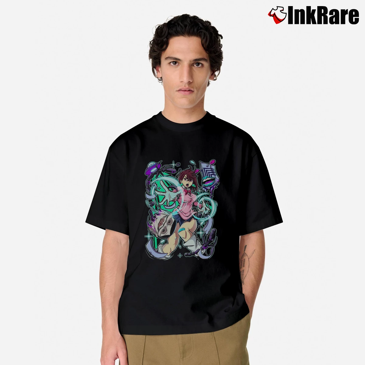Men’s Momo Ayase Dandadan Classic T-Shirt in black | Soft, Breathable Everyday Wear