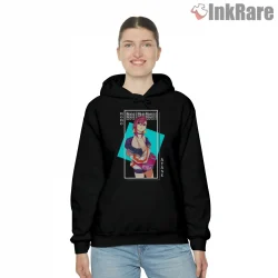 Momo Ayase Modern Anime Character Frame Shirt on black hoodie for women graphic tee