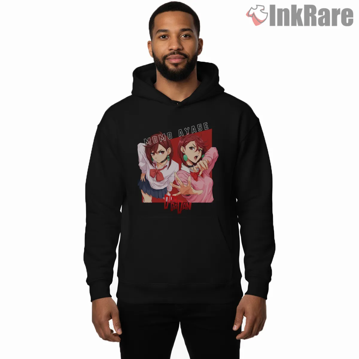 Momo Ayase Psychic Duo Anime Power Hoodie Black Momo Ayase Psychic Duo Anime Power Shirt on black hoodie for men graphic tee