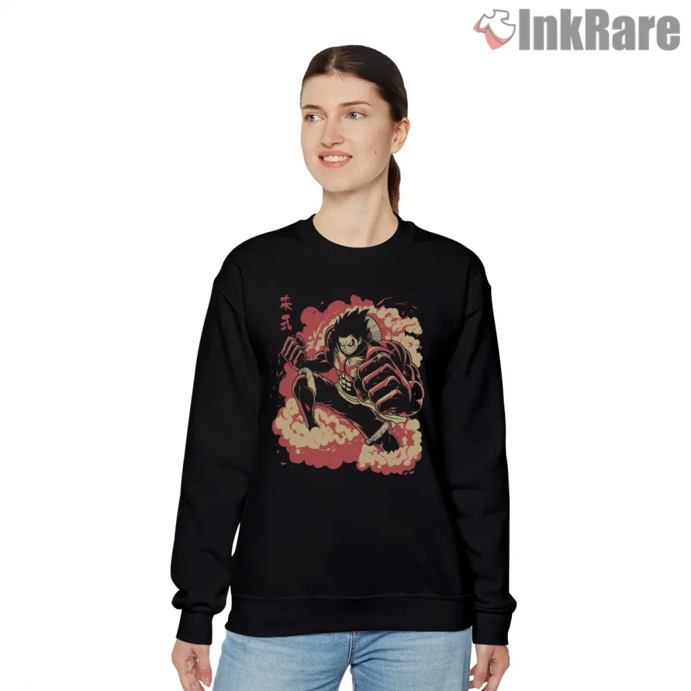 Monkey D Luffy Gear Second Battle Power Anime Shirt on graphic shirt for women graphic tee
