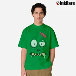 Men’s Monster Face Zombie Halloween Costume Classic T-Shirt in irish green | Soft, Breathable Everyday Wear
