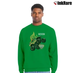 Men’s Monster Jam Dragon Steals The Show Graphic Crewneck Sweatshirt in irish green | Cozy Fabric, Clean Style