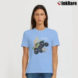 Women’s Monster Jam Dragon Steals The Show Graphic Signature T-Shirt in light blue | Soft, Flattering Fit