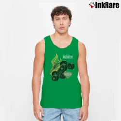 Men’s Monster Jam Dragon Steals The Show Graphic Tank Top in irish green | Breathable, Active-Friendly Design