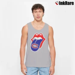 Men’s Montreal Canadiens Rolling Stones Logo Tank Top in sport grey | Breathable, Active-Friendly Design