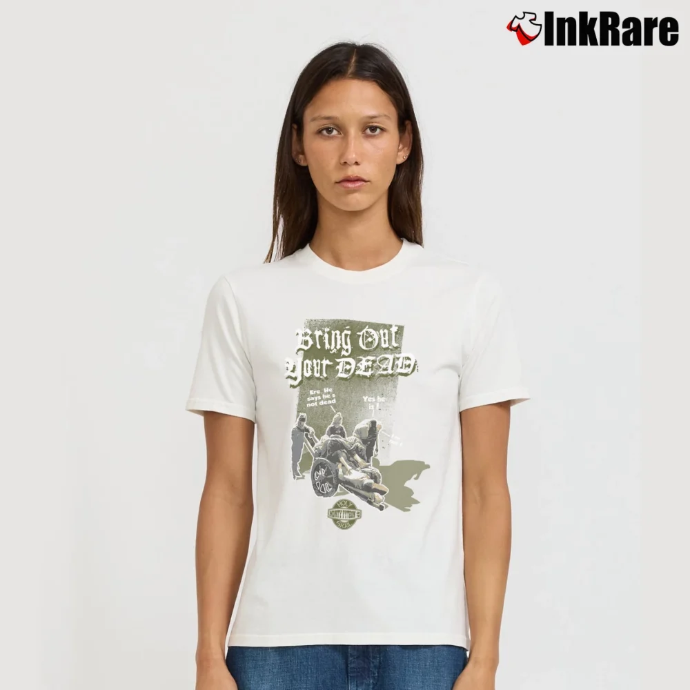 Women’s Monty Python Bring Out Your Dead Signature T-Shirt in white | Soft, Flattering Fit