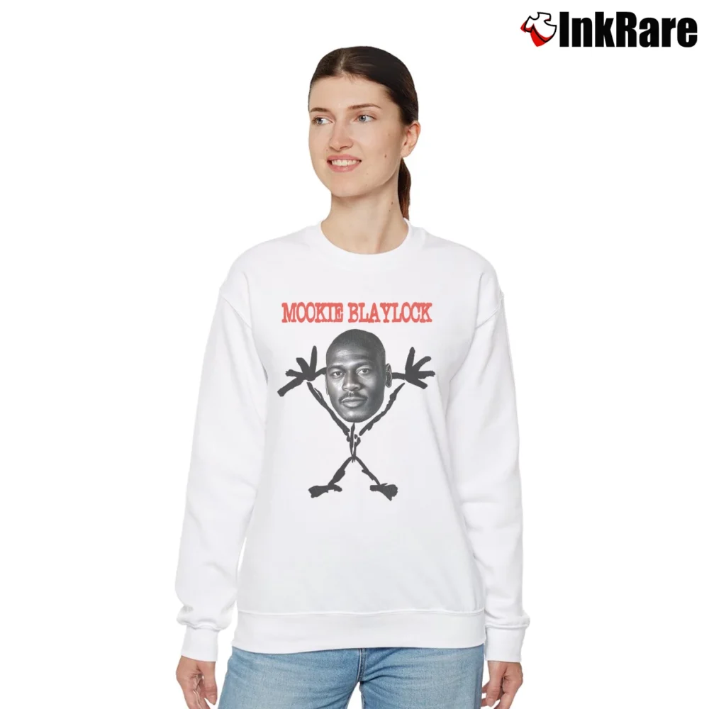 Women’s Mookie Blaylock Funny Relaxed Sweatshirt in white | Soft, Laid-Back Vibe