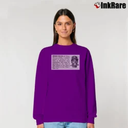 Women’s Mookie Wilson Believes In Dinosaurs Relaxed Sweatshirt in purple | Soft, Laid-Back Vibe
