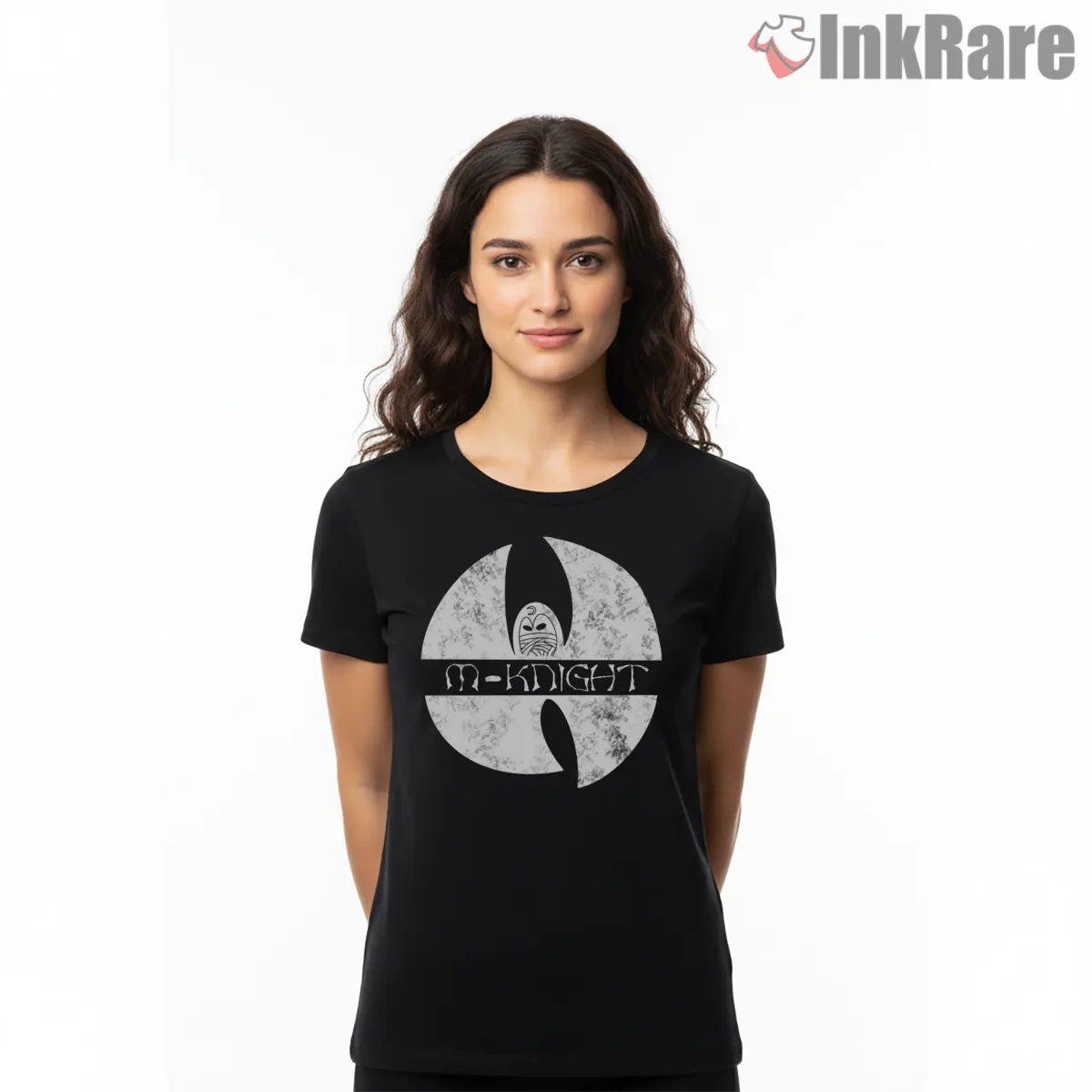 Moon Knight Children Symbol Graphic Minimal Shirt on black short sleeve shirt for women graphic tee