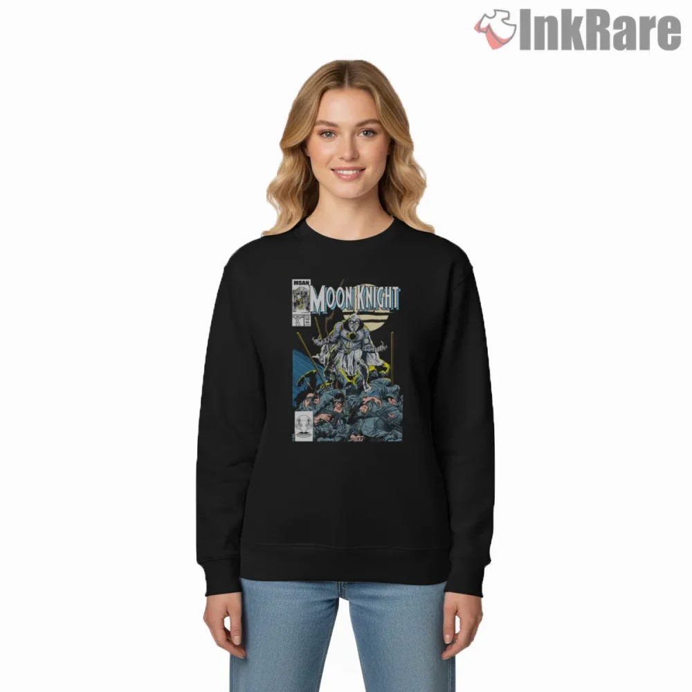 Moon Knight Classic Comic Cover Action Shirt on graphic shirt for women graphic tee